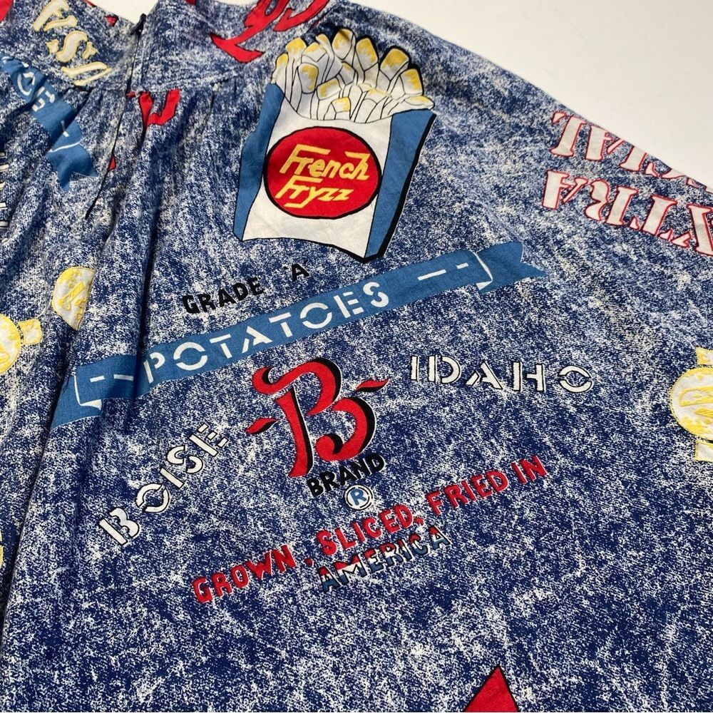 Idaho Potatoes Pop Art French Fries Skater Circle Skirt Quirky Unique - Picture 13 of 15